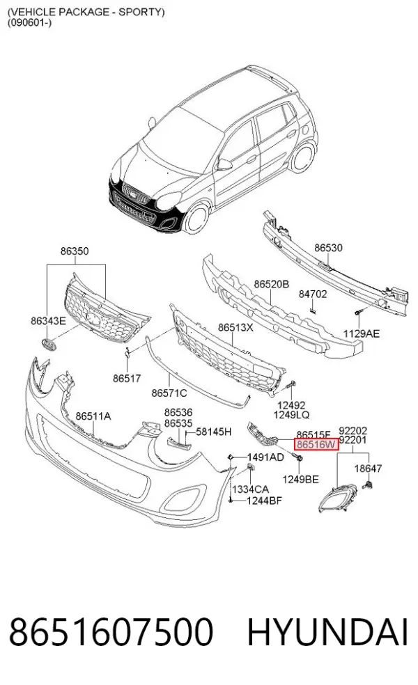  8651607500 Hyundai/Kia