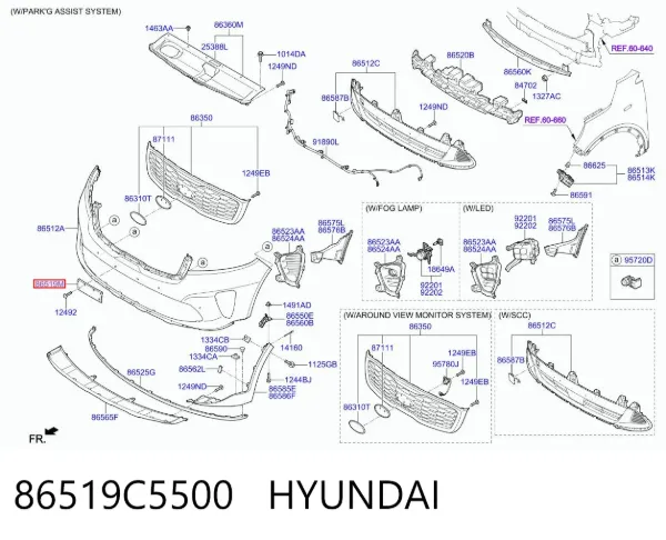  86519C5500 Hyundai/Kia