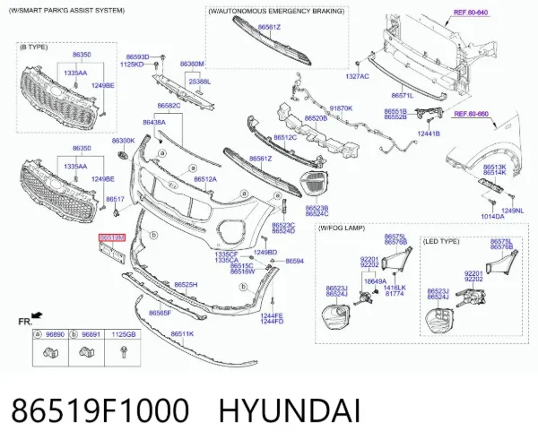  86519F1000 Hyundai/Kia