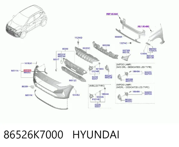  86526K7000 Hyundai/Kia