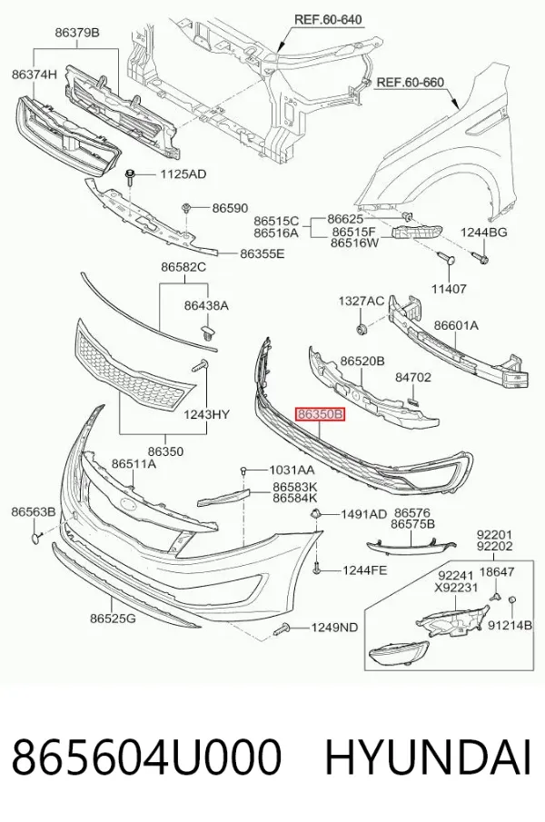  865604U000 Hyundai/Kia