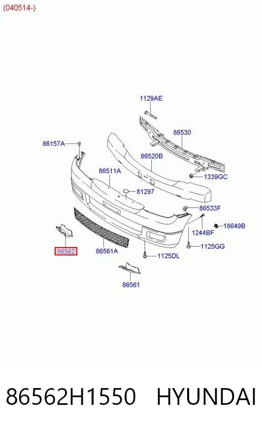  86562H1550 Hyundai/Kia
