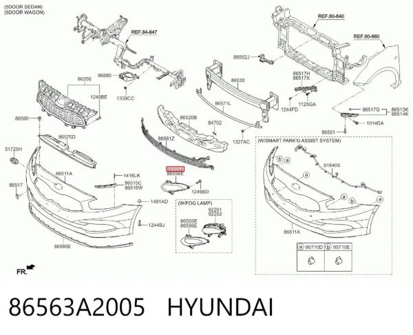  86563A2005 Hyundai/Kia
