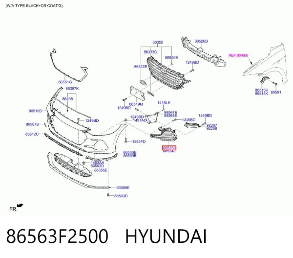  86563F2500 Hyundai/Kia