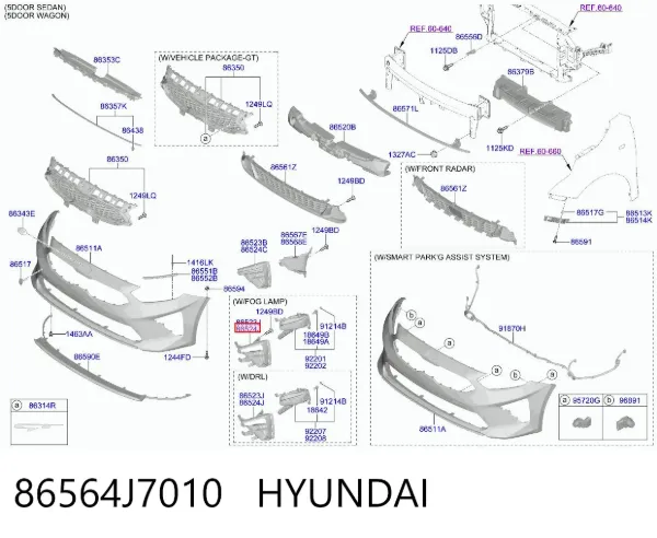  86564J7010 Hyundai/Kia