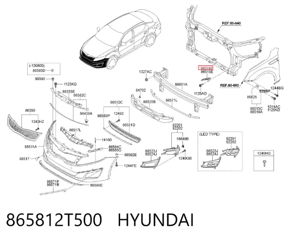  865812T500 Hyundai/Kia