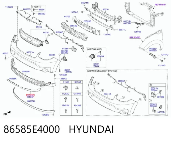  86585E4000 Hyundai/Kia