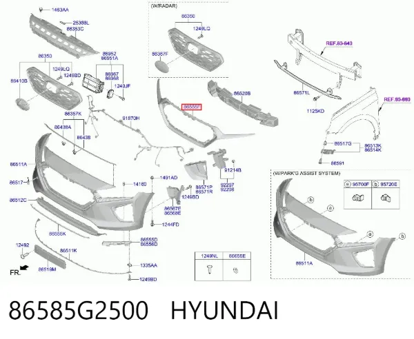  86585G2500 Hyundai/Kia