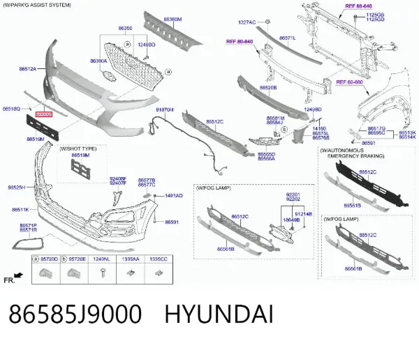  86585J9000 Hyundai/Kia