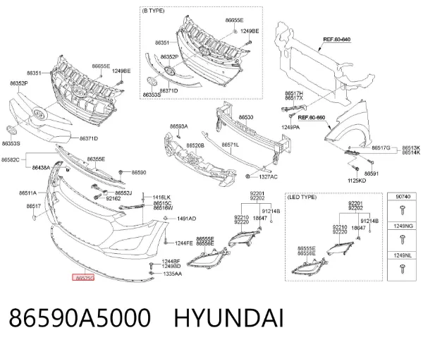  86590A5000 Hyundai/Kia