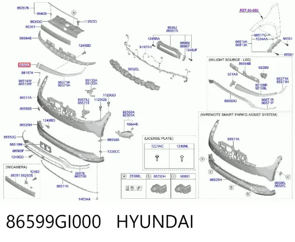  86599GI000 Hyundai/Kia