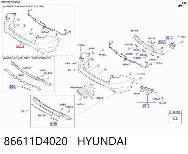  86611D4020 Hyundai/Kia