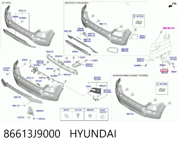  86613J9000 Hyundai/Kia