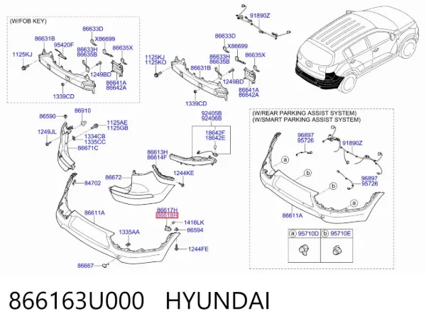  866163U000 Hyundai/Kia
