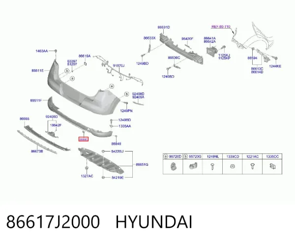  86617J2000 Hyundai/Kia
