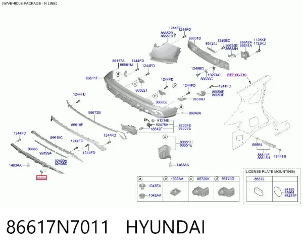  86617N7011 Hyundai/Kia