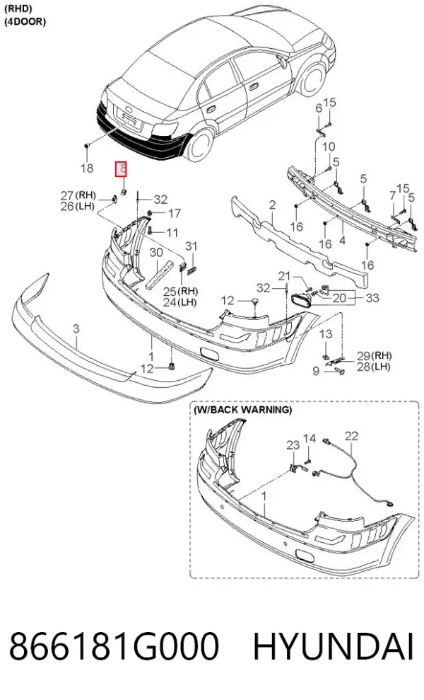  866181G000 Hyundai/Kia