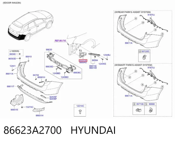 86623A2700 Hyundai/Kia