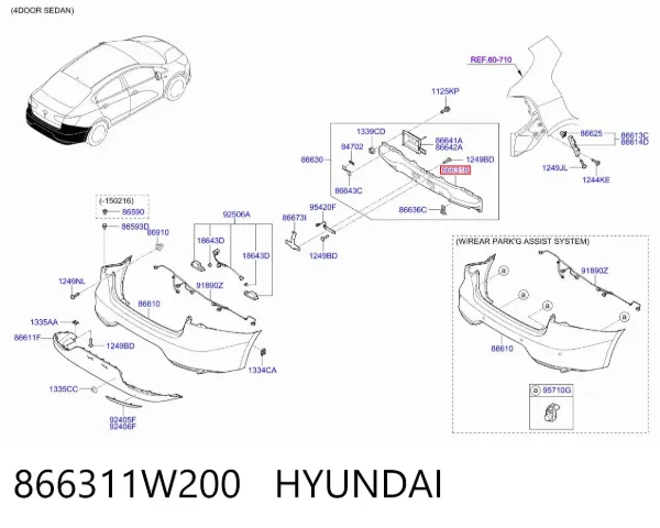  866311W200 Hyundai/Kia