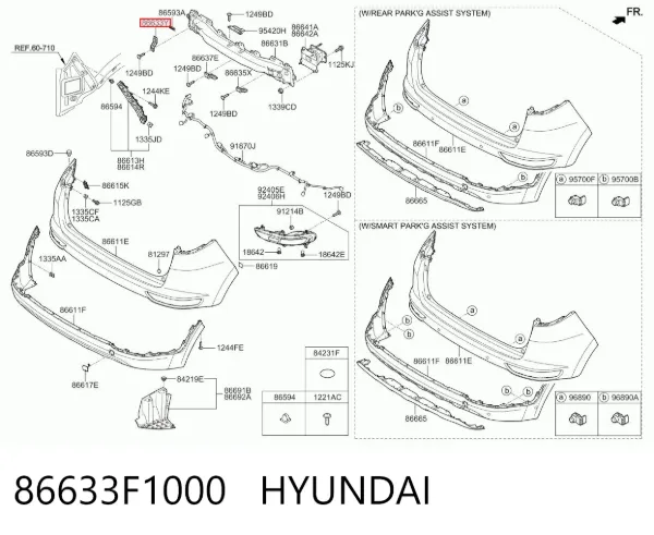  86633F1000 Hyundai/Kia