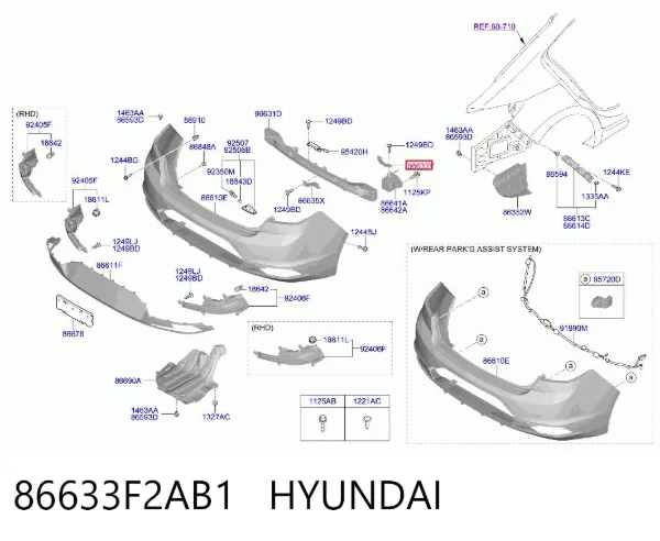  86633F2AB1 Hyundai/Kia