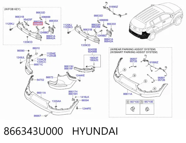  866343U000 Hyundai/Kia