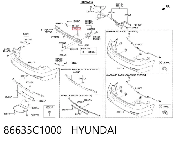  86635C1000 Hyundai/Kia