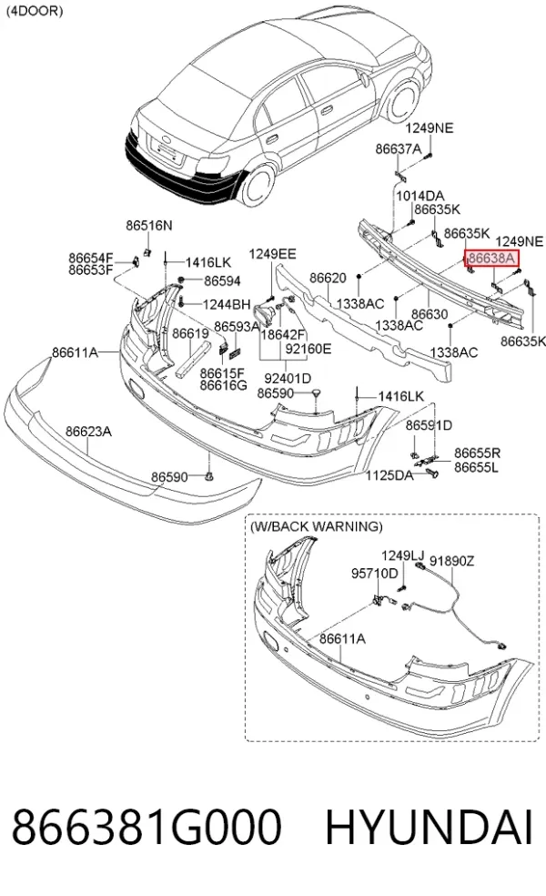 866381G000 Hyundai/Kia