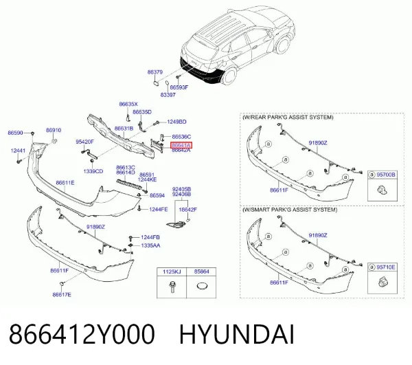  866412Y000 Hyundai/Kia