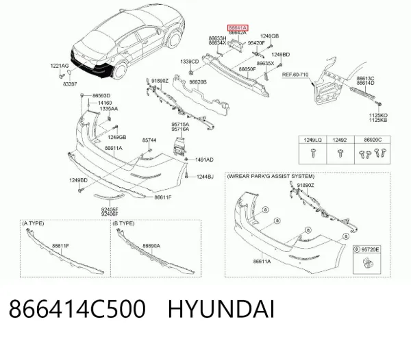  866414C500 Hyundai/Kia