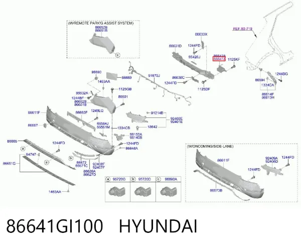  86641GI100 Hyundai/Kia