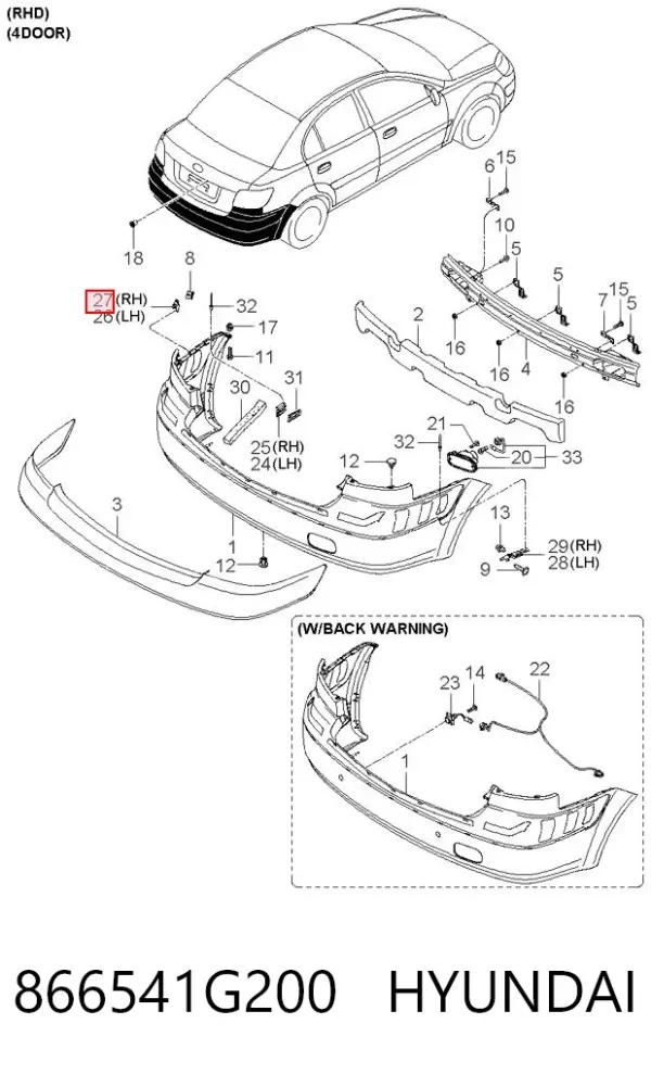  866541G200 Hyundai/Kia