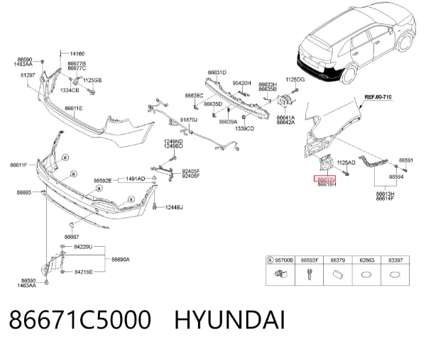  86671C5000 Hyundai/Kia