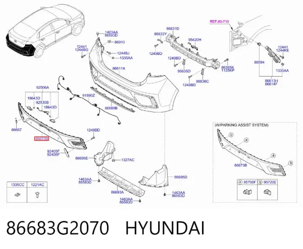  86683G2070 Hyundai/Kia