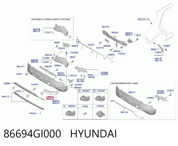  86694GI000 Hyundai/Kia