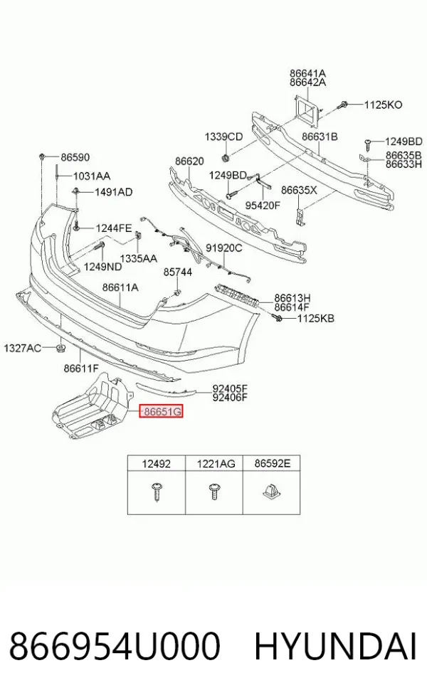  866954U000 Hyundai/Kia