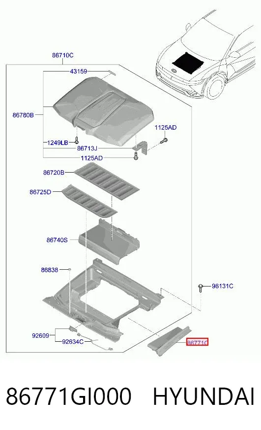  86771GI000 Hyundai/Kia