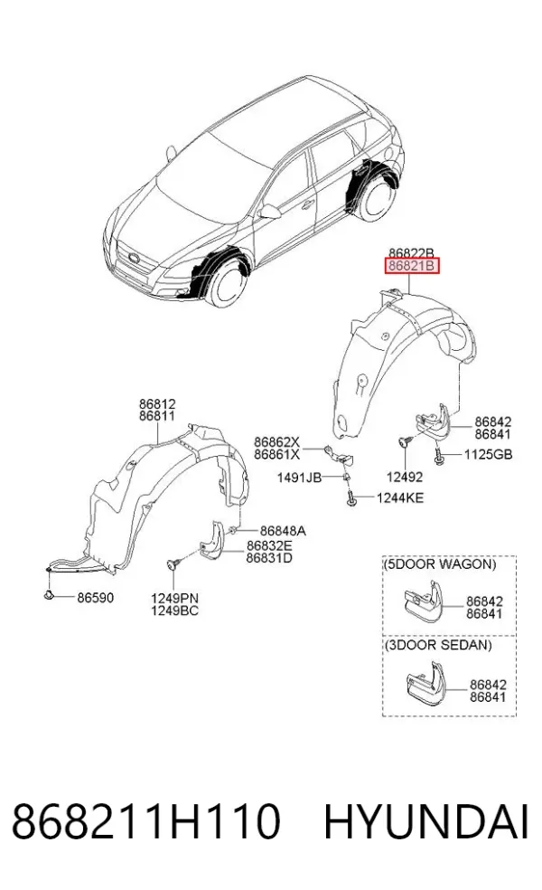  868211H110 Hyundai/Kia
