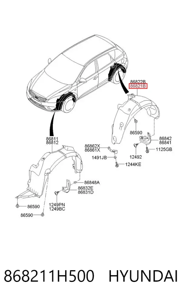  868211H500 Hyundai/Kia