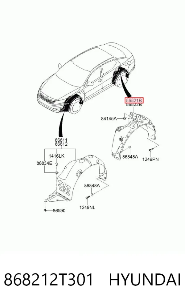  868212T301 Hyundai/Kia