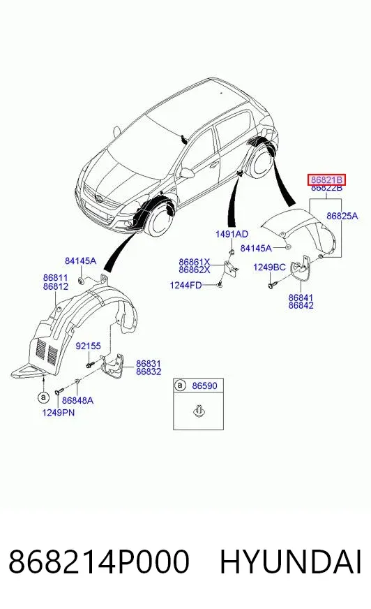  868214P000 Hyundai/Kia