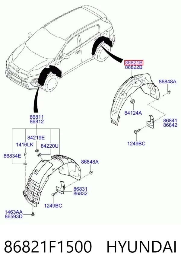  86821F1500 Hyundai/Kia