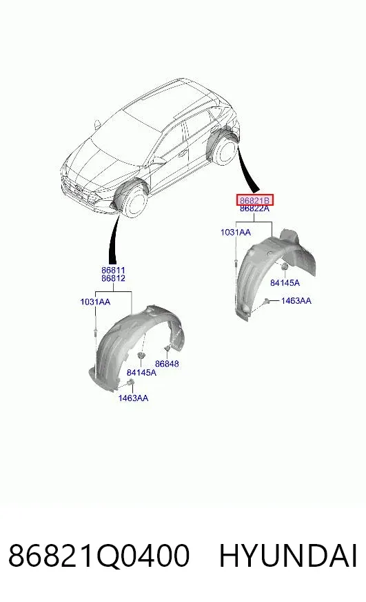  86821Q0400 Hyundai/Kia