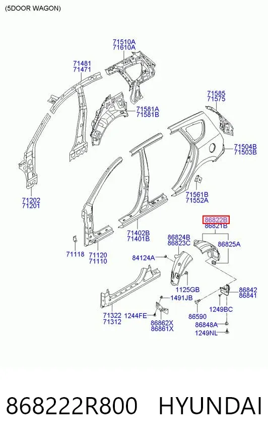  868222R800 Hyundai/Kia