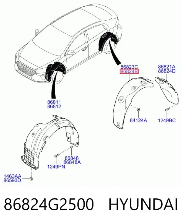  86824G2500 Hyundai/Kia