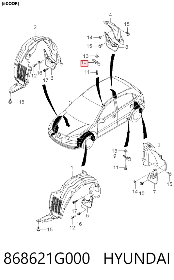  868621G000 Hyundai/Kia