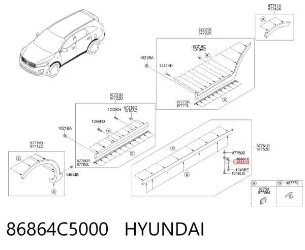 86864C5000 Hyundai/Kia