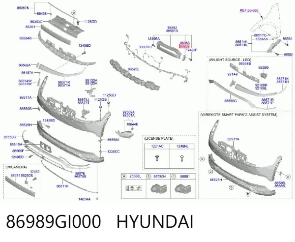  86989GI000 Hyundai/Kia