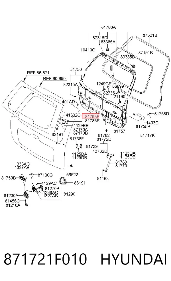 871721F010 Hyundai/Kia
