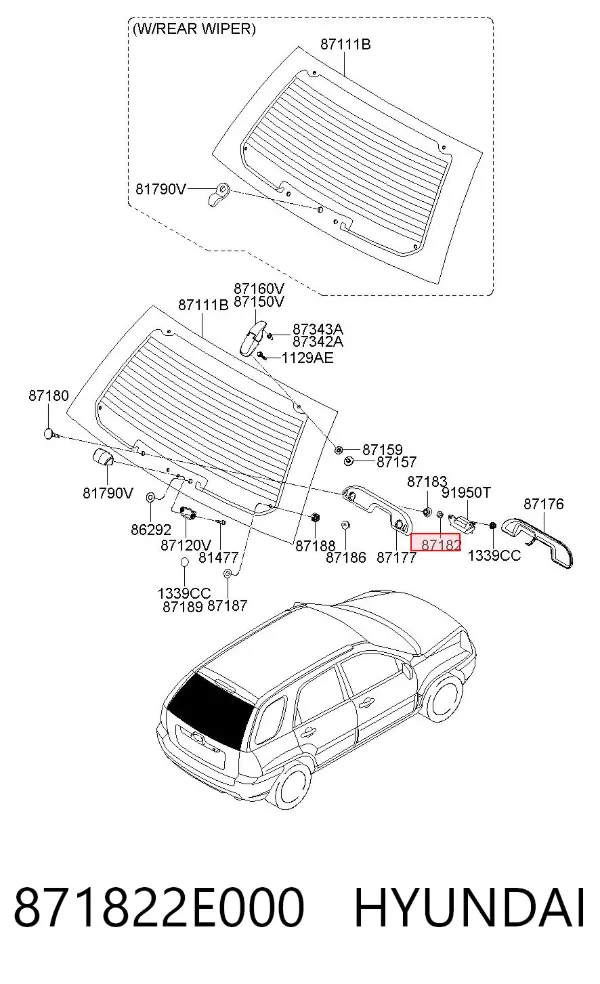  871822E000 Hyundai/Kia
